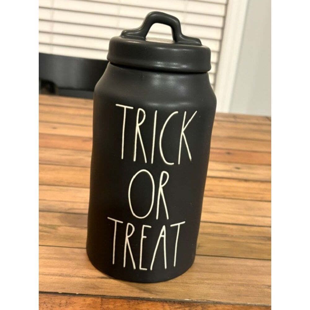 Rae Dunn Artisan Collection by Magenta Trick or Treat Canister NWT